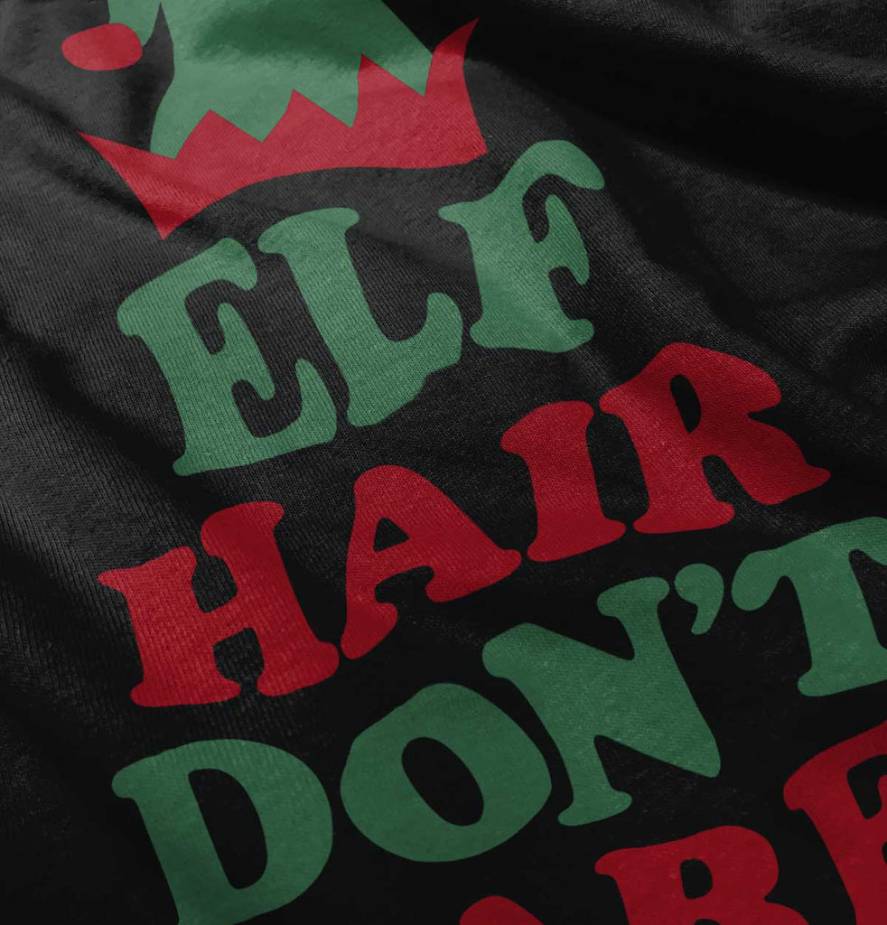 Elf Hair Don't Care Infant Baby Bib-Direct To Garment Print-Brisco Baby