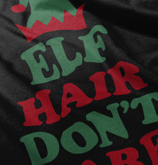 Elf Hair Don't Care Infant Baby Bib-Direct To Garment Print-Brisco Baby