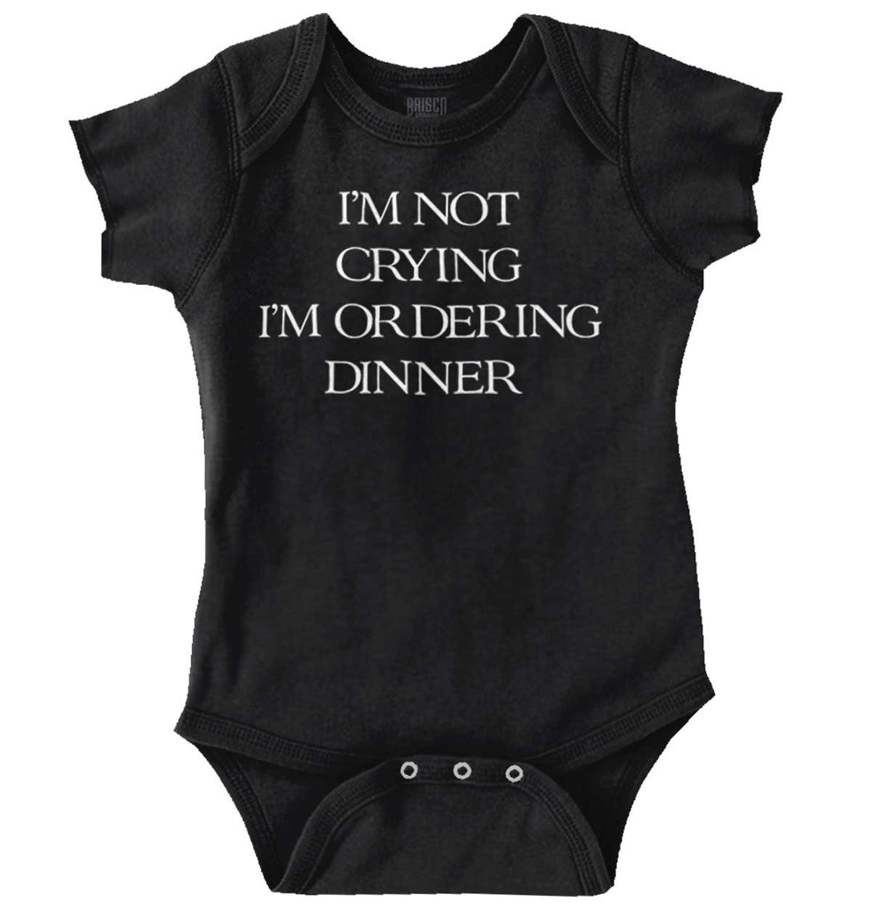 I'm Not Crying Romper Bodysuit-Direct To Garment Print-Brisco Baby