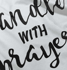 Prayer Care Ringer Romper Bodysuit-Direct To Garment Print-Brisco Baby