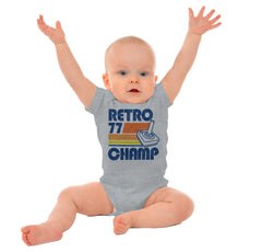 Retro 77 Champ Gamer Dragons Romper Bodysuit-Direct To Garment Print-Brisco Baby