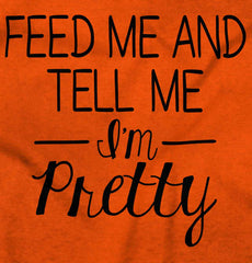 Tell Me I'm Pretty Romper Bodysuit-Direct To Garment Print-Brisco Baby