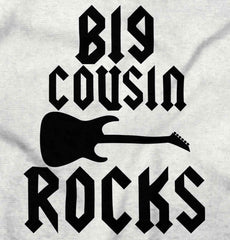 Big Cousin Rocks Infant Baby Bib-Direct To Garment Print-Brisco Baby