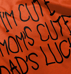 Dad's Lucky Romper Bodysuit-Direct To Garment Print-Brisco Baby