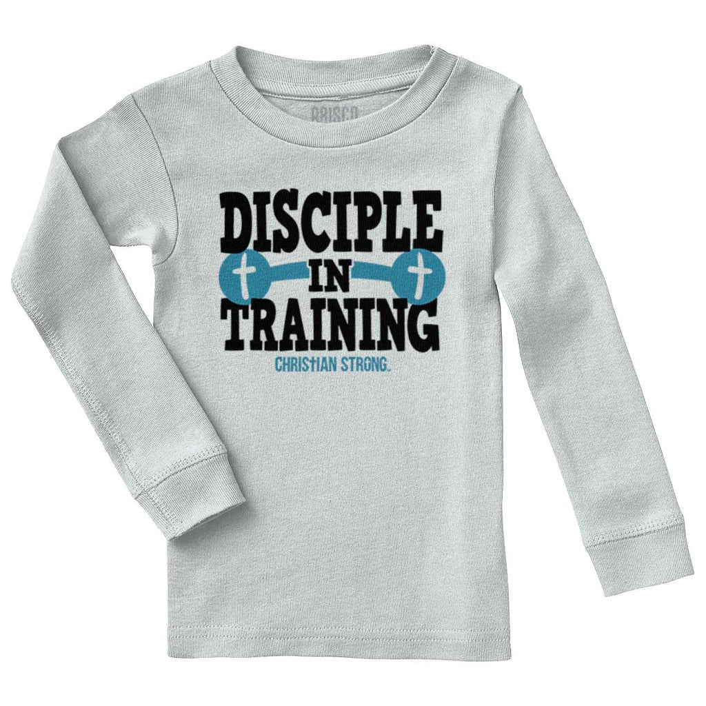 Disciple In Training Solid Baby Pajama Top-Direct To Garment Print-Brisco Baby