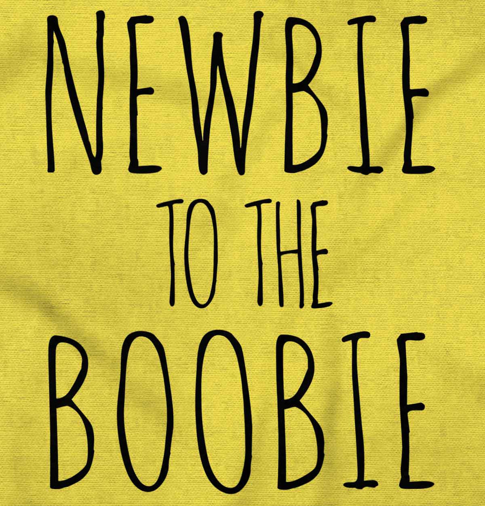 Newbie Boobie Romper Bodysuit-Direct To Garment Print-Brisco Baby