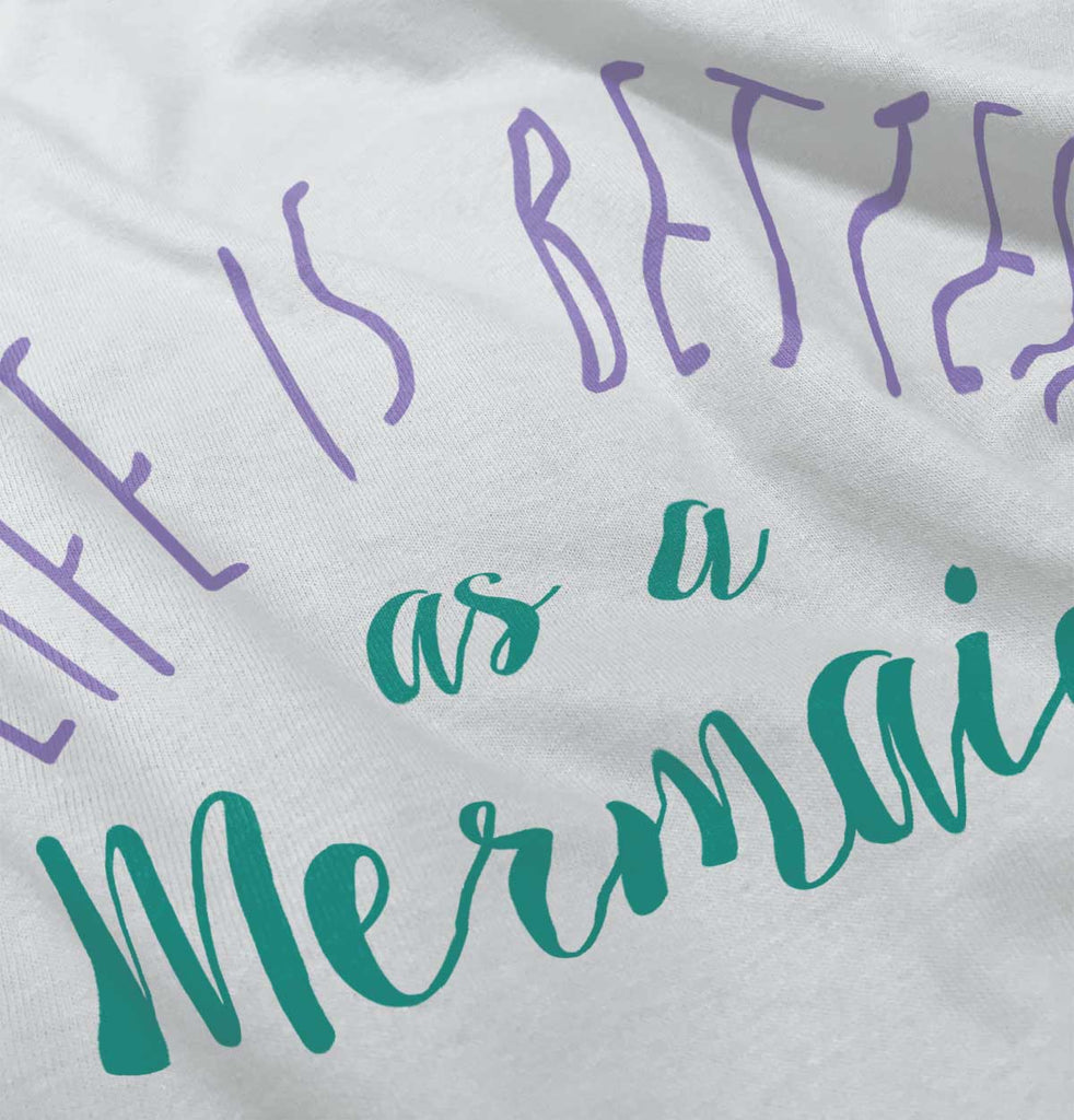 Mermaid Life Infant Baby Bib-Direct To Garment Print-Brisco Baby