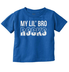 My Lil' Bro Rocks Infant Toddler T Shirt-Direct To Garment Print-Brisco Baby