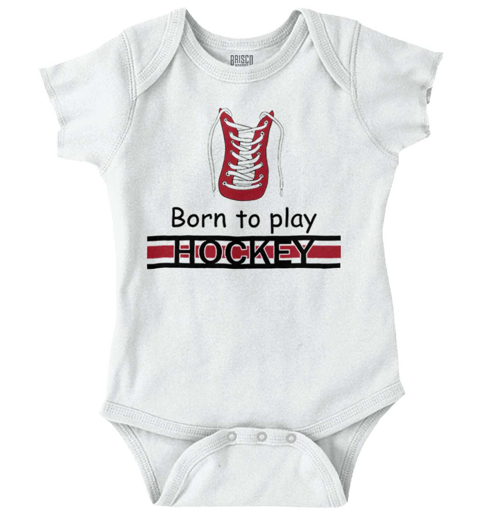 Play Hockey Romper Bodysuit-Direct To Garment Print-Brisco Baby