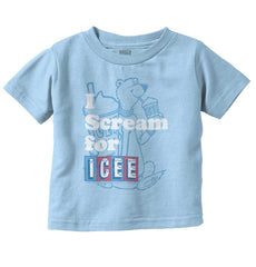 I Scream For Icee Infant Toddler T Shirt-Direct To Garment Print-Brisco Baby