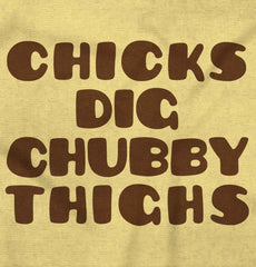 Chubby Thighs Infant Toddler T Shirt-Direct To Garment Print-Brisco Baby