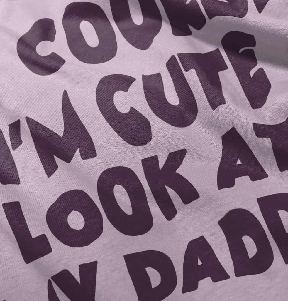 I'm Cute Infant Baby Bib-Direct To Garment Print-Brisco Baby