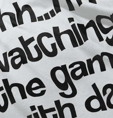 Watching the Game Football Romper Bodysuit-Direct To Garment Print-Brisco Baby