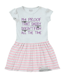 Fish All The Time Baby Striped Skirt Dress-Direct To Garment Print-Brisco Baby