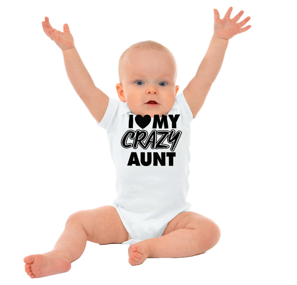 Crazy Aunt Romper Bodysuit-Direct To Garment Print-Brisco Baby