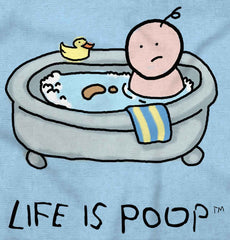 Poop in Bath Infant Toddler T Shirt-Direct To Garment Print-Brisco Baby