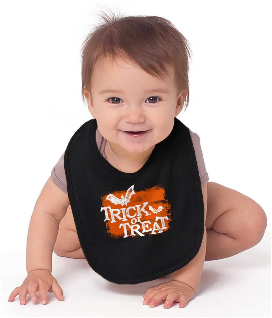 Trick or Treat Infant Baby Bib-Direct To Garment Print-Brisco Baby
