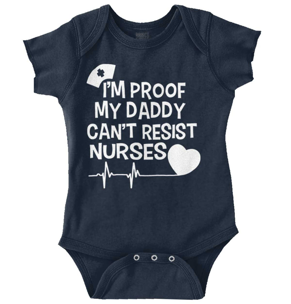Can't Resist Nurses Romper Bodysuit-Direct To Garment Print-Brisco Baby