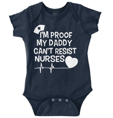 Can't Resist Nurses Romper Bodysuit-Direct To Garment Print-Brisco Baby