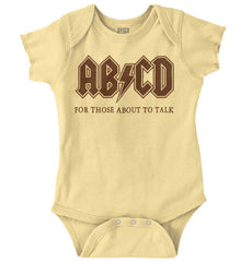 AB CD Romper Bodysuit-Direct To Garment Print-Brisco Baby