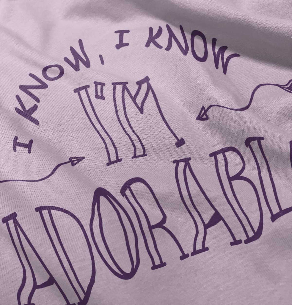 I'm Adorable Infant Toddler T Shirt-Direct To Garment Print-Brisco Baby