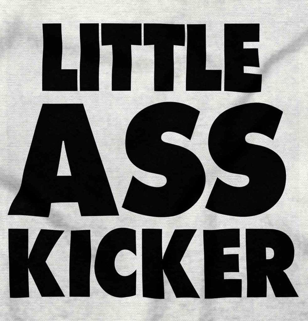 Little Ass Kicker Romper Bodysuit-Direct To Garment Print-Brisco Baby