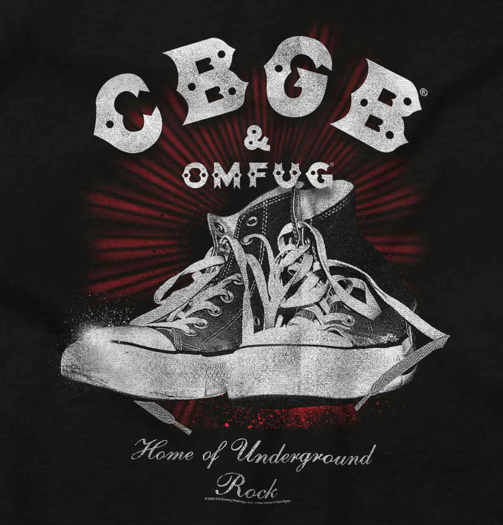 CBGB Sneakers Romper Bodysuit-Direct To Garment Print-Brisco Baby