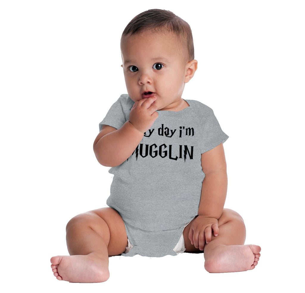Every Day I'm Mugglin' Romper Bodysuit-Direct To Garment Print-Brisco Baby