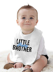 Little Baby Brother Infant Baby Bib-Direct To Garment Print-Brisco Baby