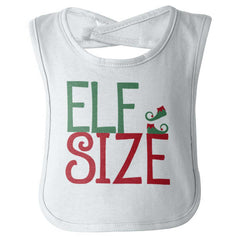 Elf Size Infant Baby Bib-Direct To Garment Print-Brisco Baby