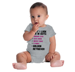Golden Retriever Romper Bodysuit-Direct To Garment Print-Brisco Baby