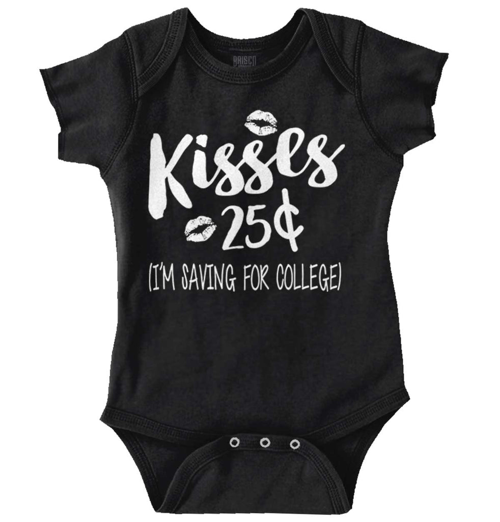 Kisses 25 Cents Romper Bodysuit-Direct To Garment Print-Brisco Baby