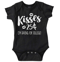 Kisses 25 Cents Romper Bodysuit-Direct To Garment Print-Brisco Baby