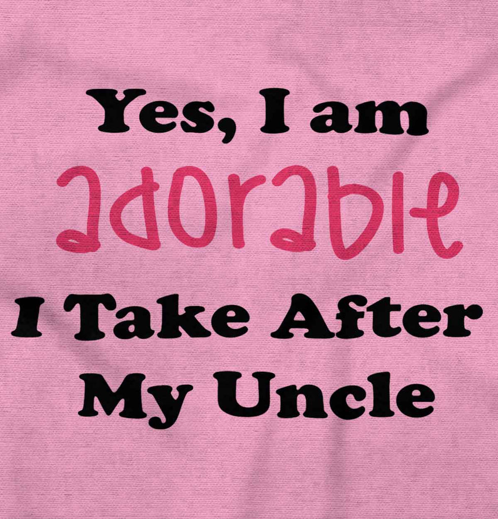 Adorable After Uncle Romper Bodysuit-Direct To Garment Print-Brisco Baby