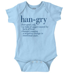 Hangry Definition Romper Bodysuit-Direct To Garment Print-Brisco Baby