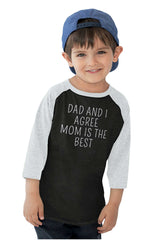 Mom Is Best Toddler Baseball-Direct To Garment Print-Brisco Baby
