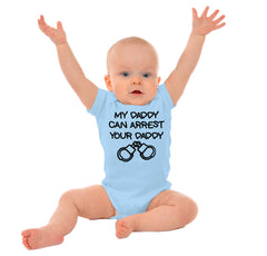 Arrest Your Daddy Romper Bodysuit-Direct To Garment Print-Brisco Baby
