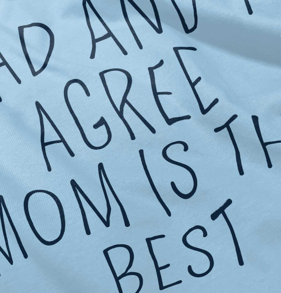 Mom Is Best Romper Bodysuit-Direct To Garment Print-Brisco Baby