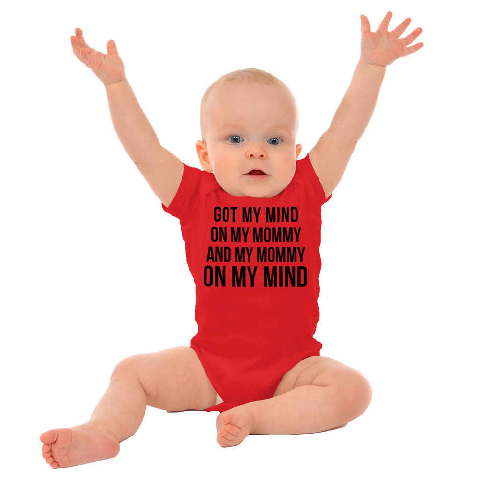 Mind On Mommy Romper Bodysuit-Direct To Garment Print-Brisco Baby