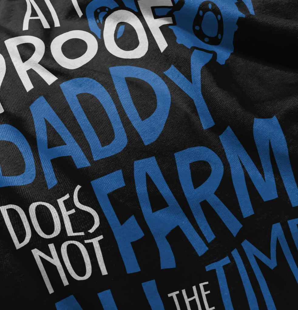 Farm All The Time Football Romper Bodysuit-Direct To Garment Print-Brisco Baby