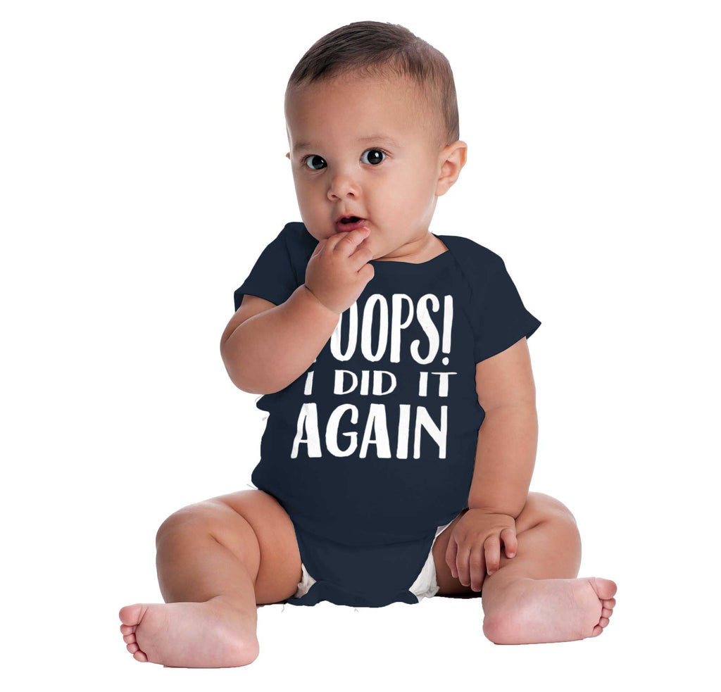 Poops I Did It Again Romper Bodysuit-Direct To Garment Print-Brisco Baby