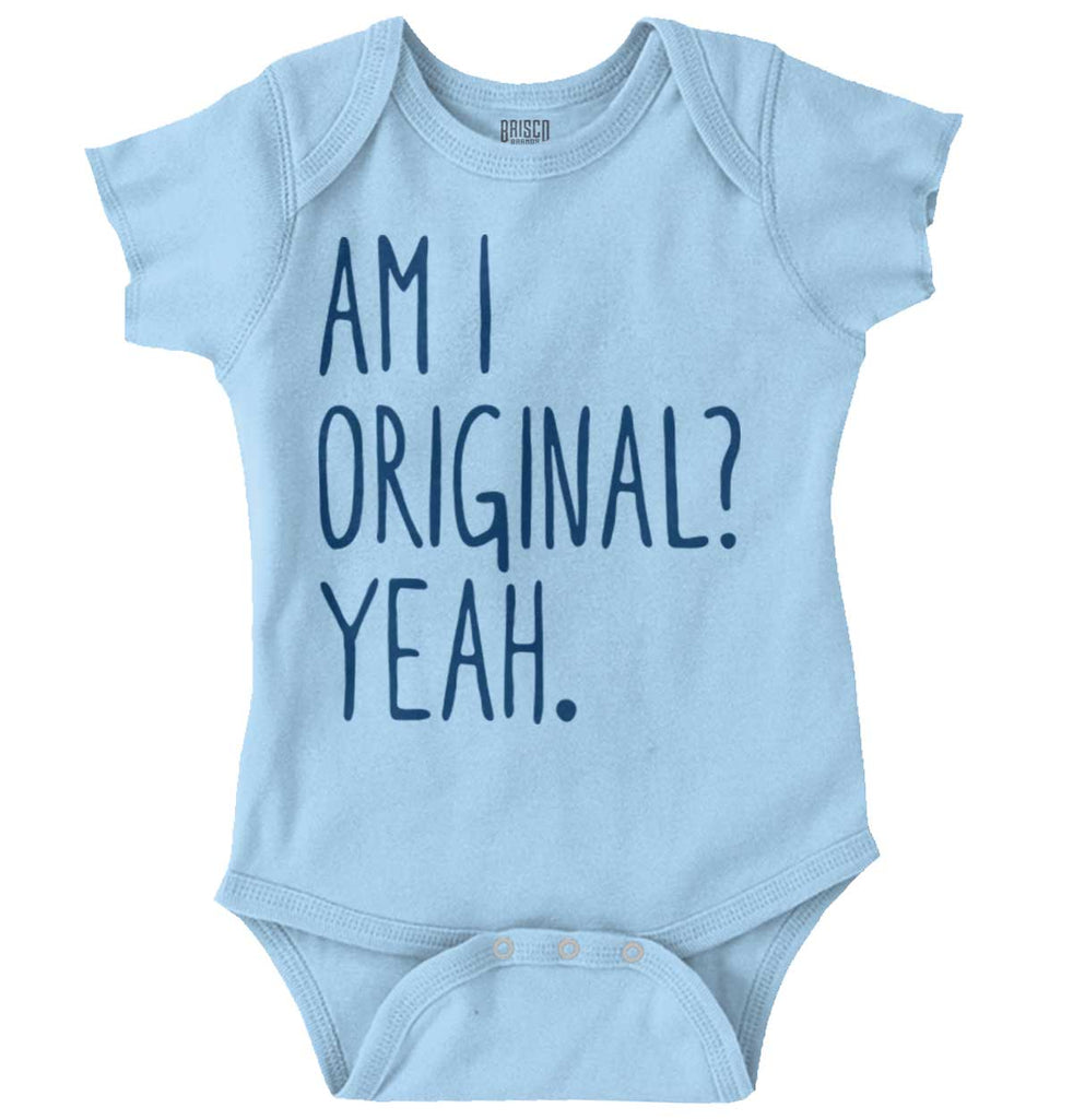Am I Original? Romper Bodysuit-Direct To Garment Print-Brisco Baby