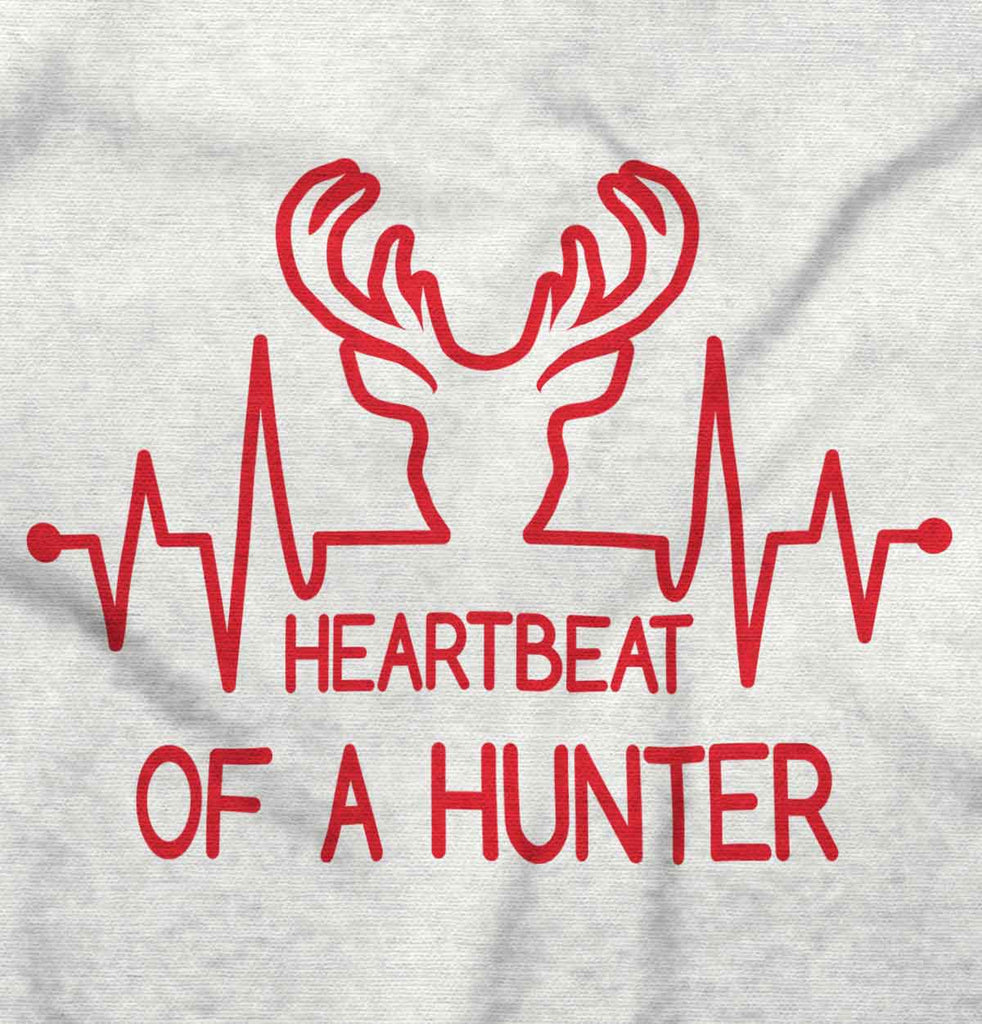 Deer Hunter Heartbeat Romper Bodysuit-Direct To Garment Print-Brisco Baby