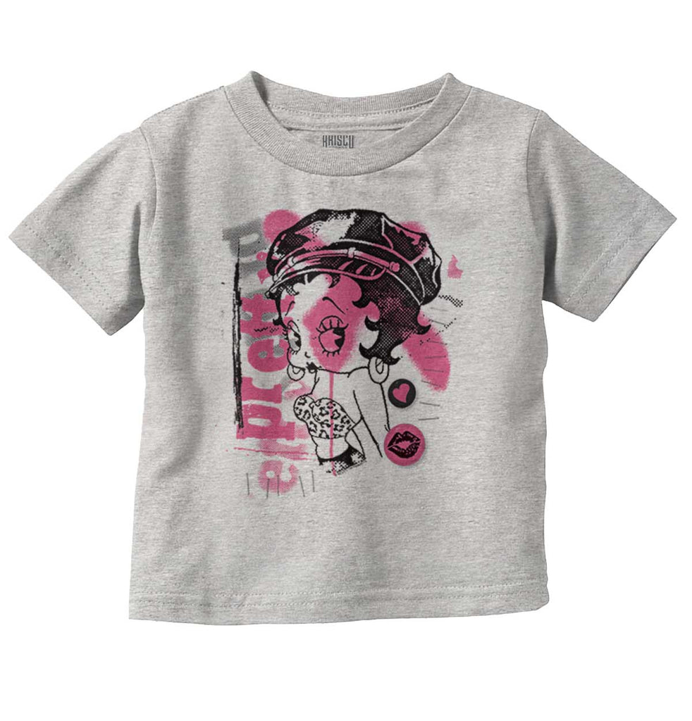 Pinup Betty Infant Toddler T Shirt-Direct To Garment Print-Brisco Baby