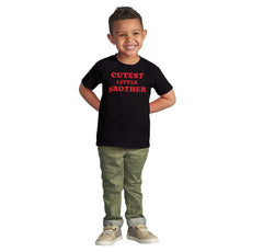 Cutest Little Brother Infant Toddler T Shirt-Direct To Garment Print-Brisco Baby