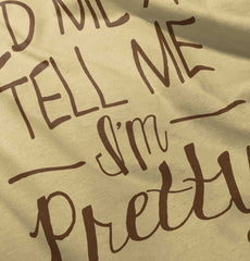 Tell Me I'm Pretty Romper Bodysuit-Direct To Garment Print-Brisco Baby