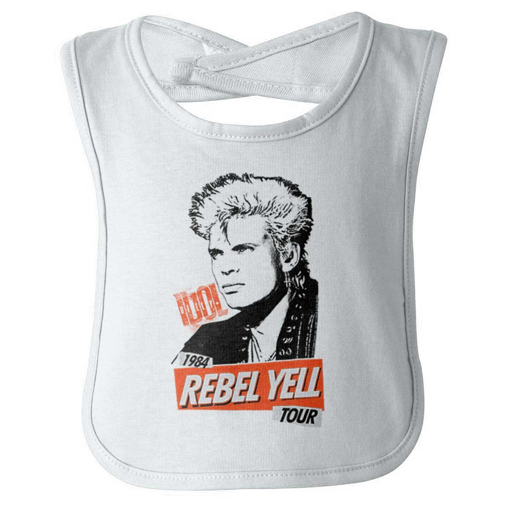 Vintage Concert Infant Baby Bib-Direct To Garment Print-Brisco Baby