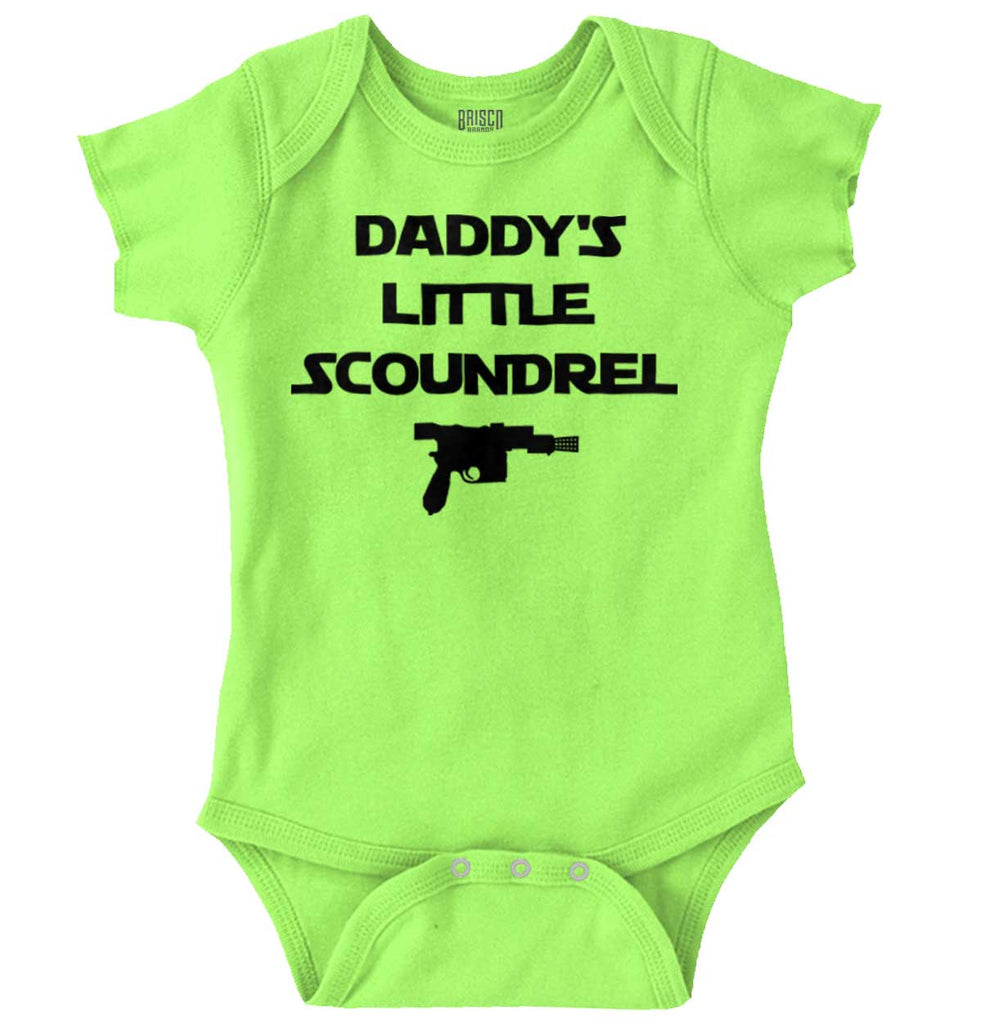 Daddy's Little Scoundrel Romper Bodysuit-Direct To Garment Print-Brisco Baby