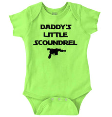 Daddy's Little Scoundrel Romper Bodysuit-Direct To Garment Print-Brisco Baby