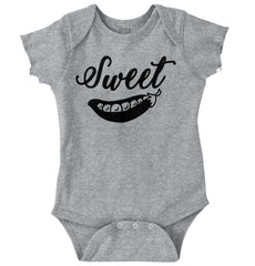 Sweet Pea Romper Bodysuit-Direct To Garment Print-Brisco Baby